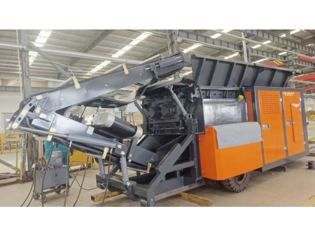 Trituradora móvil de doble eje