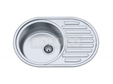 Fregadero de cocina de escurridor de acero inoxidable BL-859