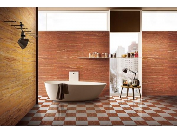 Azulejos de cerámica imitación mármol Travertino Rosso Persiano (Baldosa de cerámica para piso, Azulejo de cerámica para pared, Azulejo cerámica interior, Azulejo para exteriores) Azulejos de cerámica imitación mármol Travertino Rosso Persiano (Baldosa de cerámica para piso, Azulejo de cerámica para pared, Azulejo cerámica interior, Azulejo para exteriores)