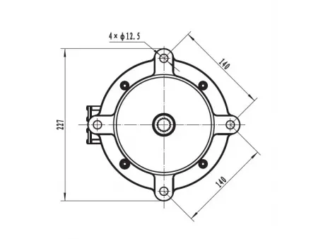 Motor de tracción 7000W (sin escobillas), TR155B