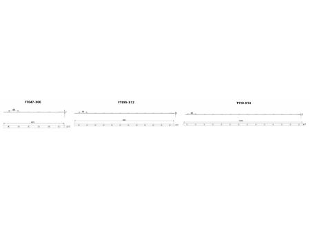 Tira LED rígida con retroalimentación FT047-X06 / FT095-X12 / T110-X14