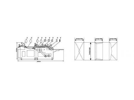Máquina para fabricar sobres para bancos automática,  serie BW-292