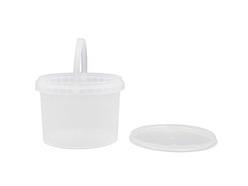 Balde con tapa y asa de plástico IML de 2000ml, CX039B