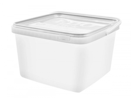 Contenedor cuadrado con tapa IML de 3800ml, CX077