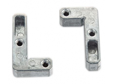 Puerta de vidrio con marco de aluminio (bisagra con pasador)