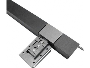 Puerta de vidrio con marco de aluminio (bisagra con pasador)