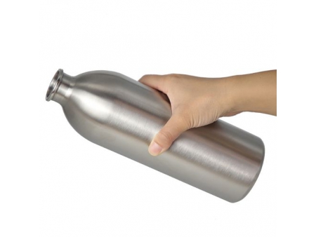 Botellas de Acero Inoxidable de 1L con Tapa Abre Fácil