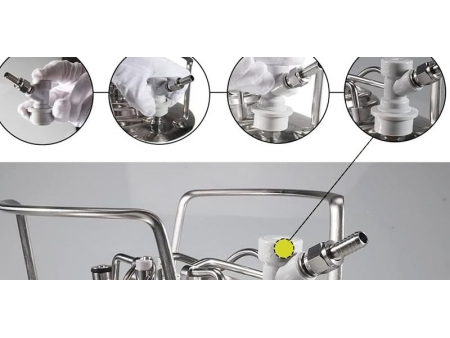 Conextor Ball Lock de Plástico con MFL para Entrada de Gas