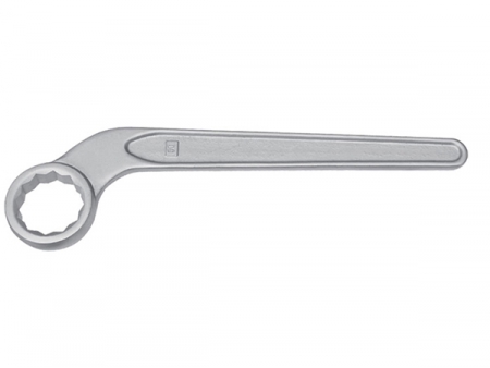 Llave curva estriada de acero inoxidable 8110