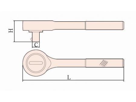 Llave de trinquete antichispas 120