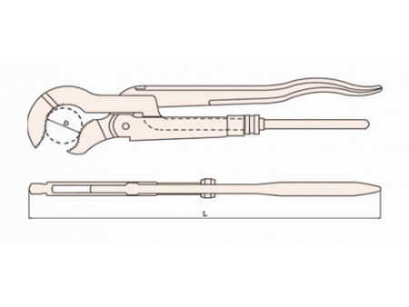 Llave sueca para tubos antichispas 128A