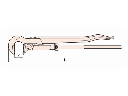 Llave sueca de 90 grados antichispas 128B