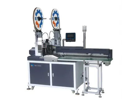 Máquina automática de crimpado de terminales de un lado y estañado de un lado de 8 cables