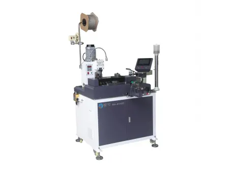 Máquina automática de estañado y crimpado de terminales de un lado de cable de alta precisión Máquina automática de estañado y crimpado de terminales de un lado de cable de alta precisión