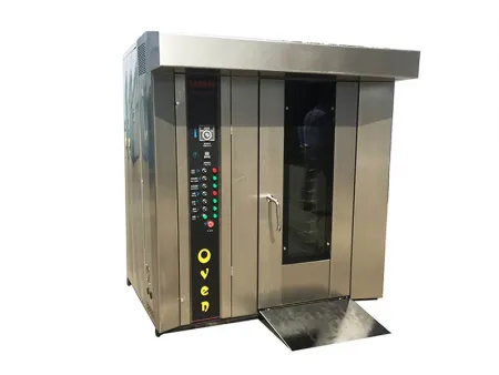 Horno rotativo (Horno rotativo de aire caliente, Horno rotativo de panadería, Horno rotatorio, Horno de 32 bandejas)
