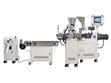 Línea de peletización de doble husillo con alimentador lateral, BP-8177-ZB