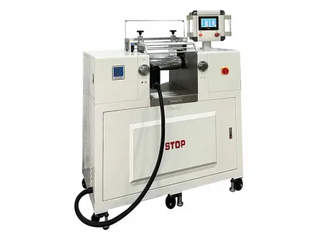 Molino de dos rodillos con volteo automático y ajuste de espacio, BP-8175-E