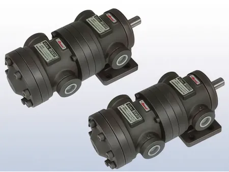 Bomba de paletas de desplazamiento fijo doble