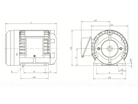 Motores eléctricos de eje hueco para bombas hidráulicas