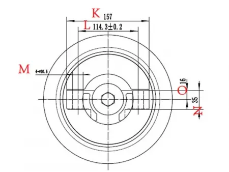 Rodillo inferior para bulldozer Caterpillar D6D