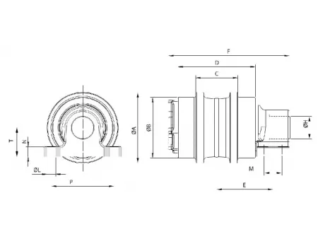 Rodillo superior para excavadora Komatsu PC300