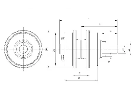 Rodillo superior para excavadora Caterpillar E320