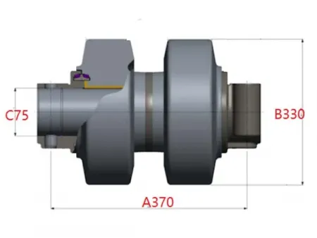 Rodillo superior para excavadora Hitachi EX2600