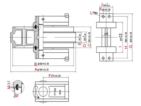 Rueda guía para excavadora Komatsu PC400