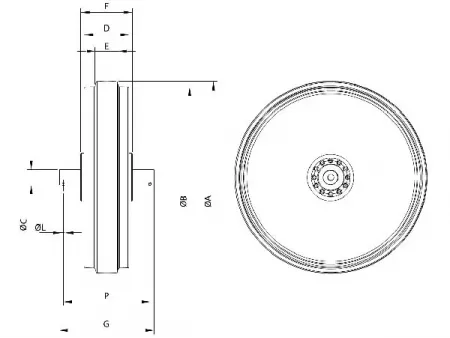 Rueda guía trasera para bulldozer Caterpillar D7H