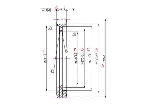 Rueda dentada para excavadora Caterpillar E365