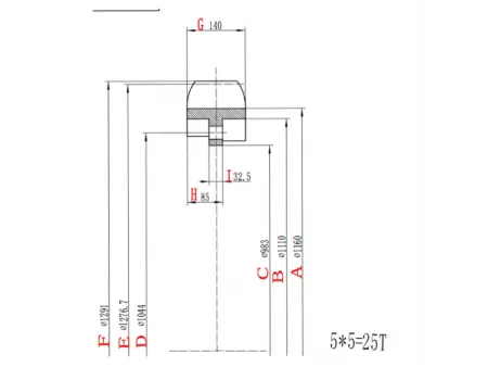 Segmento de rueda dentada para bulldozer Komatsu D475