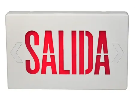 Señal de salida con leyenda SALIDA y certificación cULus, serie JEE