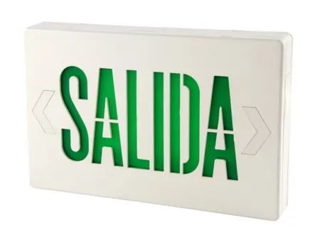 Señal de salida con leyenda SALIDA y certificación cULus, serie JEE