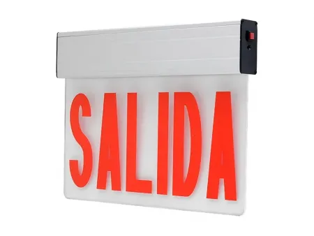 Señal de salida de emergencia con leyenda SALIDA de una cara (12 LED), JEL1GW/JEL1RW