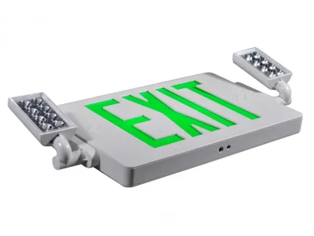 Señal de salida LED combinada con luz de emergencia (letras verdes/rojas), JLECD2GW/JLECD2RW