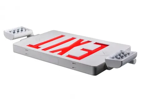 Señal de salida LED combinada con luz de emergencia (letras verdes/rojas), JLECD2GW/JLECD2RW