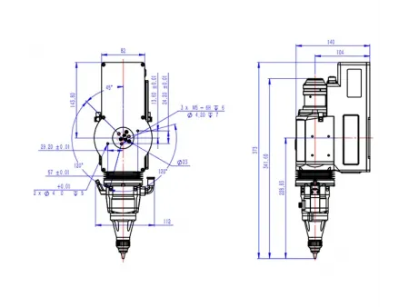 Cabezal de corte láser robótico 3D, de 3 kW