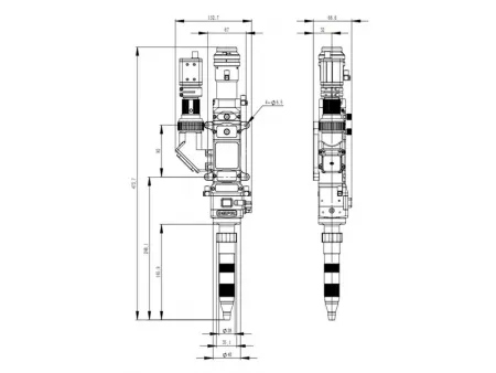 Cabezal de soldadura láser de fibra de 3 kW
