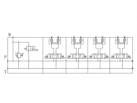 Válvula de control direccional seccional SMWV-06