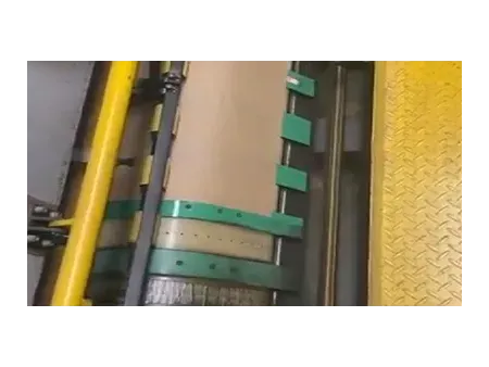 Máquina de colocado de papel para láminas de vidrio