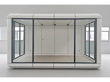 Terrazas prefabricadas de acero y vidrio