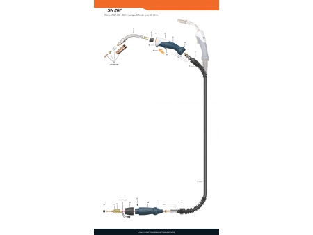 Pistola de soldadura MIG/MAG, SN 26F