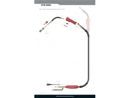 Pistola de soldadura MIG/MAG, QTB-600A
