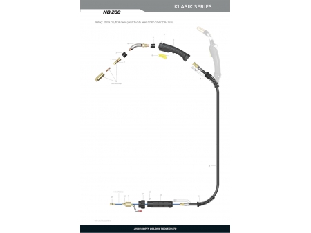 Pistola de soldadura MIG/MAG, NB200