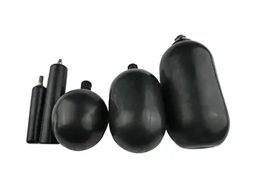 Vejigas de goma para acumulador para equipos de tratamiento de aguas residuales