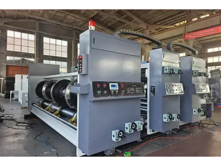 Impresora, ranuradora y troqueladora con alimentador de cadena, CZYL-F