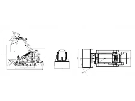 Minicargadora sobre orugas LY850