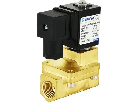Serie PU225  Válvula solenoide de latón de 2/2 vías
