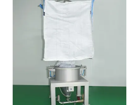 Estación de descarga de bolsas grandes (con unidades de masaje neumático)