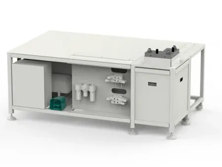 Banco para clinchado (clinchado de esquinas de amortiguadores de HVAC)